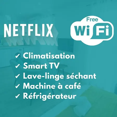 Charmant Studio Climatise 'alma 1' - Centre - Wifi Fibre - Netflix Beziers